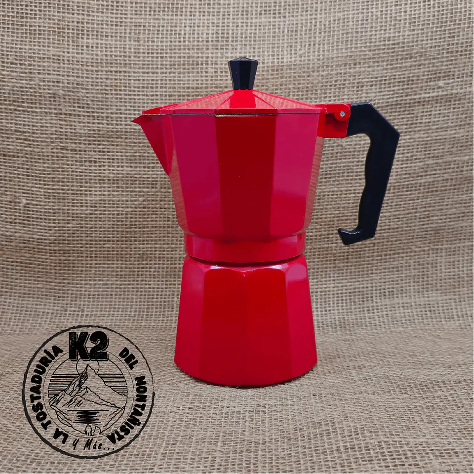 CAFETERA MOKA ROJA – 6 TAZAS 1