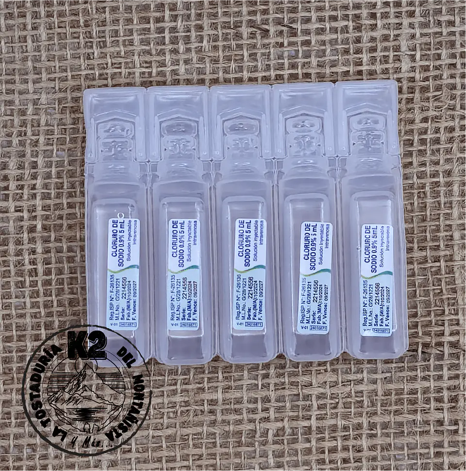 SUERO FISIOLÓGICO 0,9% – AMPOLLA 5 ML 1