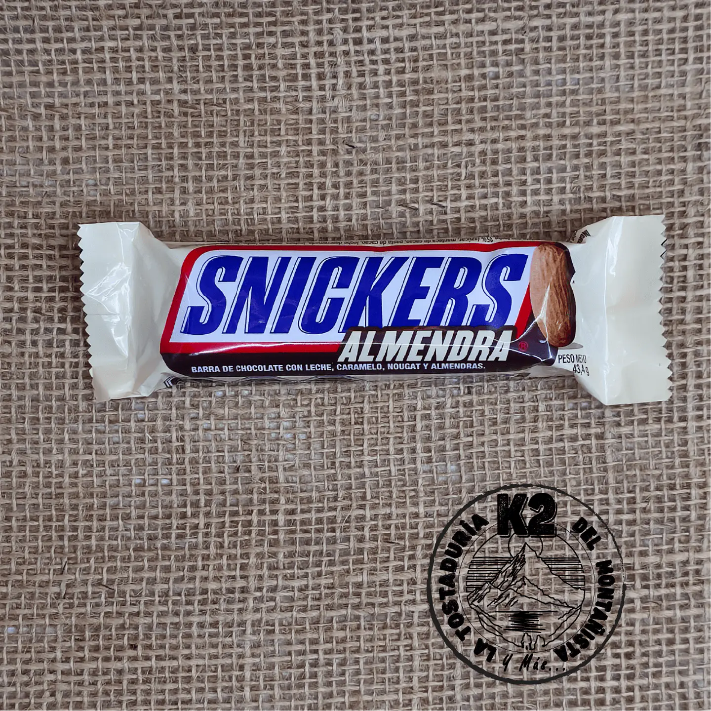 SNICKER ALMENDRA 43,4 GRAMOS 1