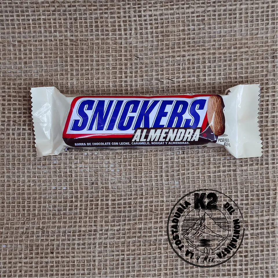 SNICKER ALMENDRA 43,4 GRAMOS 1