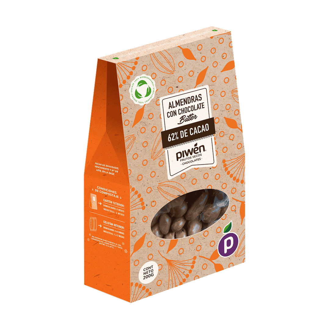 Almendras chocolate bitter 200Gr 1