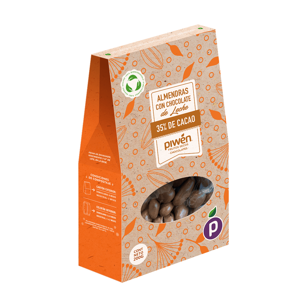 Almendras chocolate leche 200Gr 1