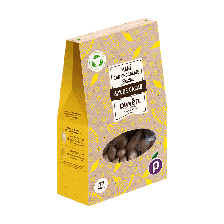 Maní chocolate bitter 200Gr 1