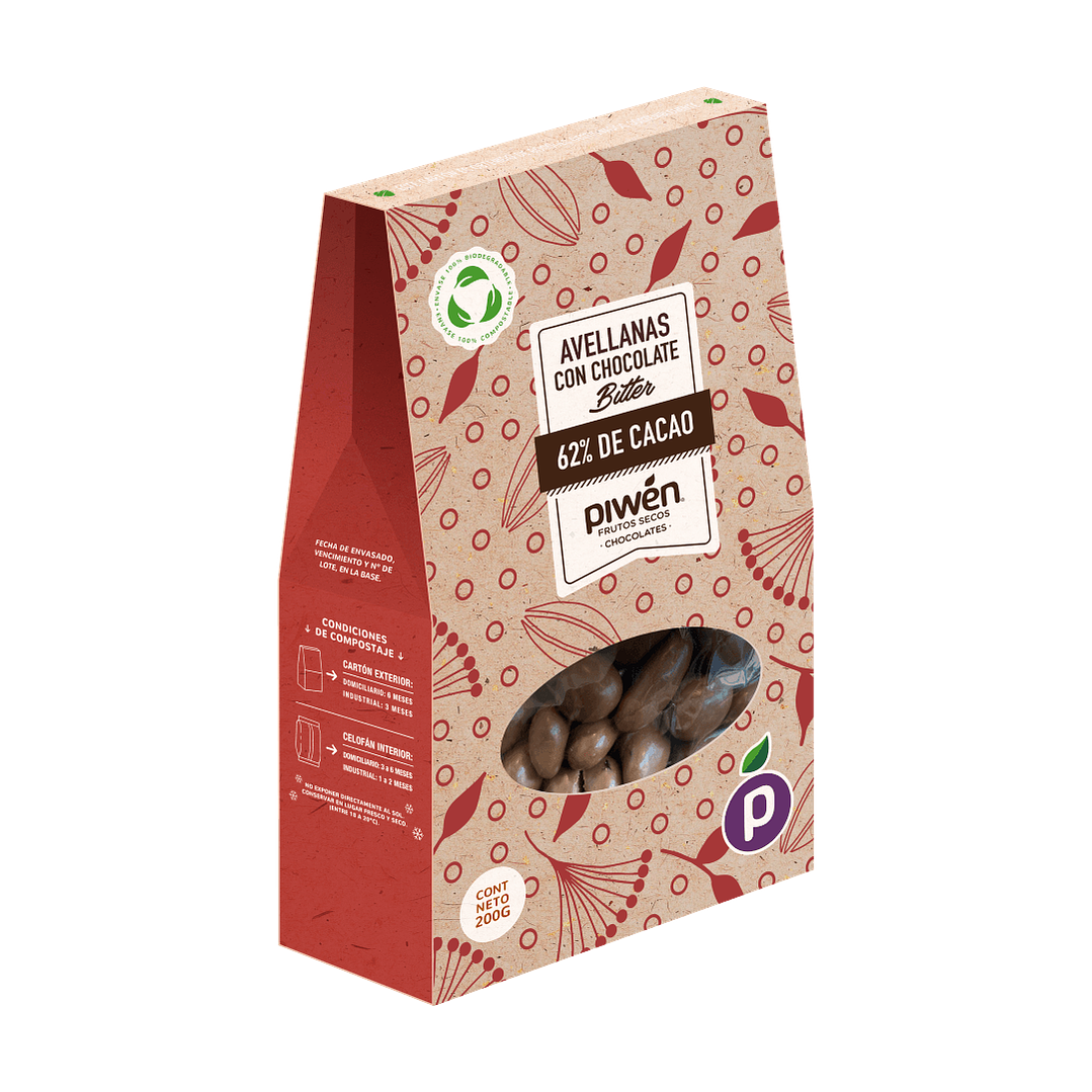 Avellanas chocolate bitter 200Gr 1