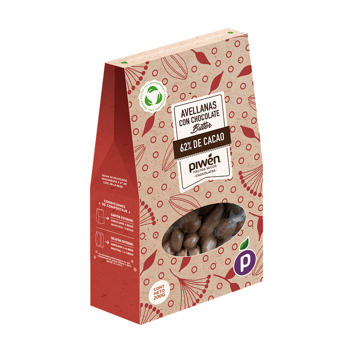Avellanas chocolate bitter 200Gr 1