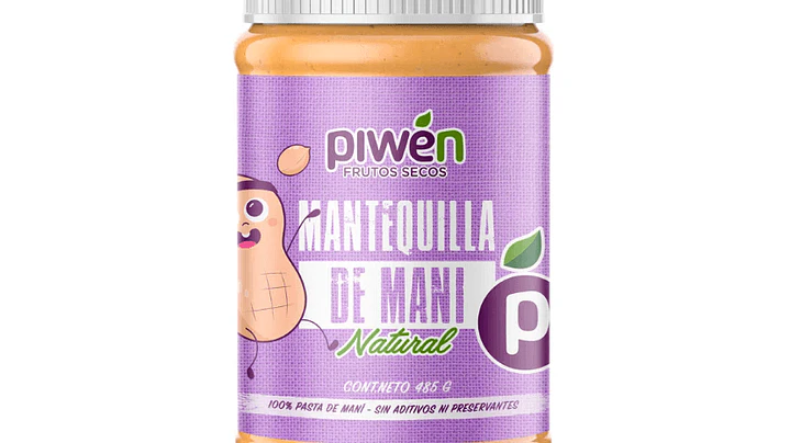 Mantequilla de Maní Piwen 485 g 1
