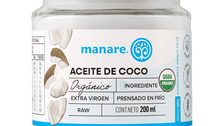 Aceite de Coco Sin Olor Manare 200 ml 1