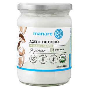 Aceite de Coco Sin Olor Manare 500 ml