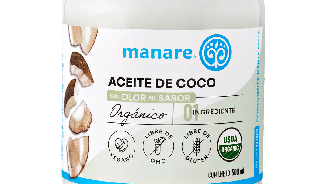 Aceite de Coco Sin Olor Manare 500 ml 1