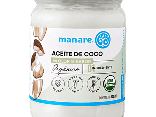 Aceite de coco sin olor 500ML organico