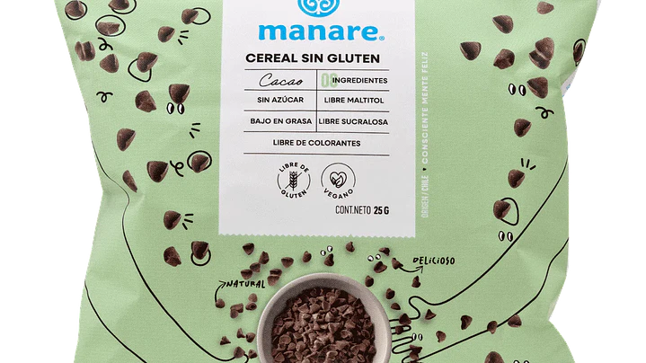 Cereal sin gluten cacao 25Gr organico 1