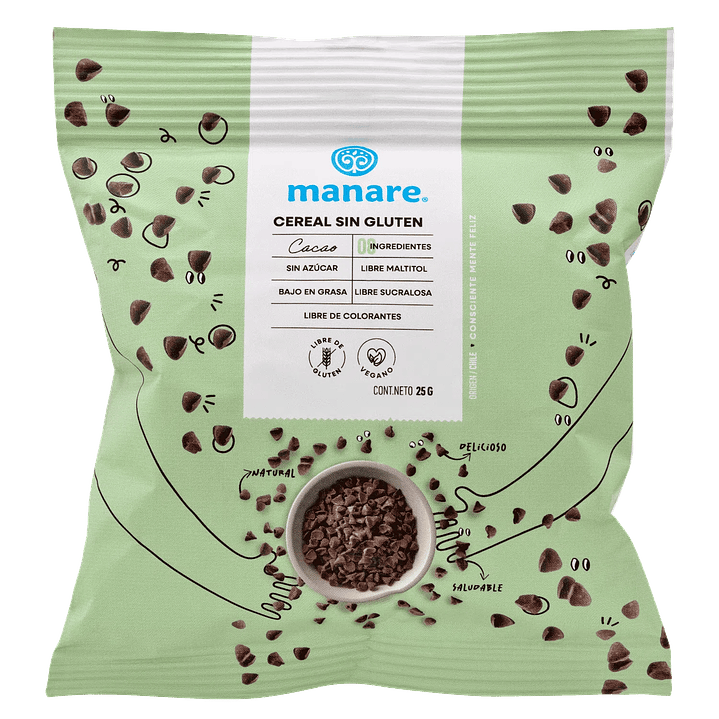 Cereal sin gluten cacao 25Gr organico 1