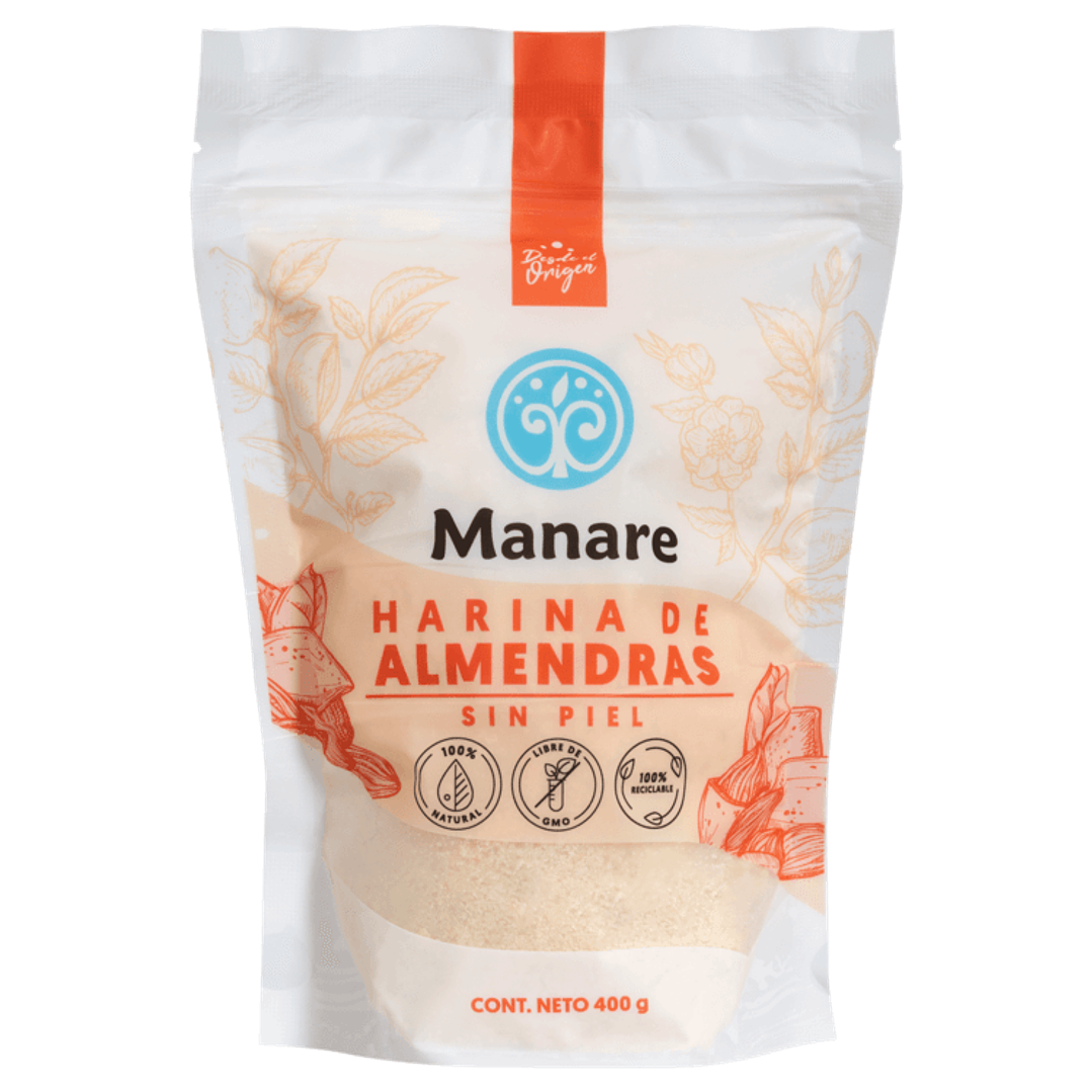 Harina de almendras sin piel 400Gr organico 1