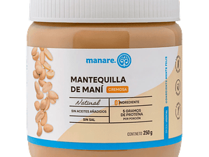 Mantequilla de mani 250Gr organico