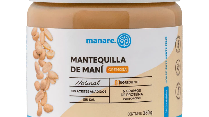 Mantequilla de Maní Manare 250 g 1
