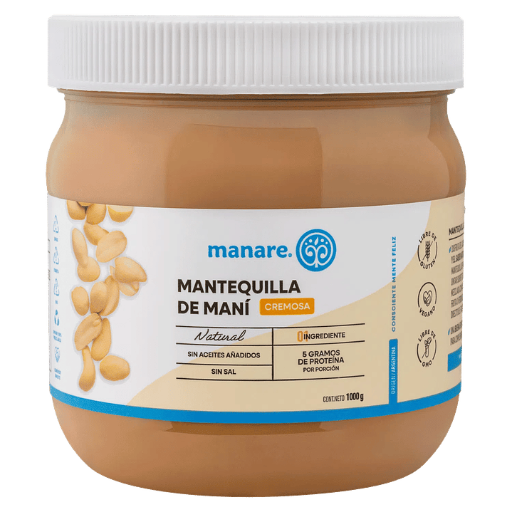 Mantequilla de maní 1kg organico 1