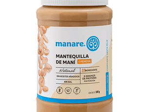 Mantequilla de mani 500Gr organico