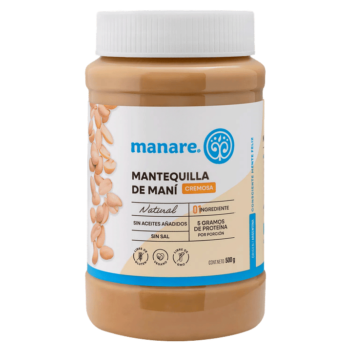 Mantequilla de mani 500Gr organico 1
