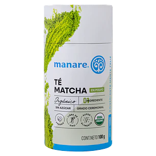 Té Matcha Orgánico en Polvo Manare 100 g