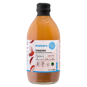 Vinagre de Manzana Orgánico Manare 500 ml