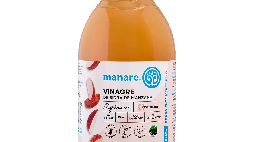Vinagre de Manzana Orgánico Manare 500 ml 1