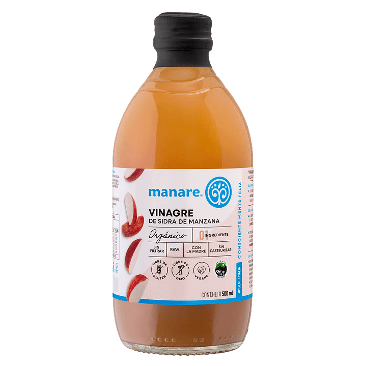 Vinagre manzana 500ML organico 1
