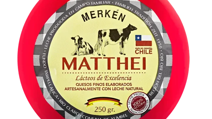 Queso Especiado Merkén Matthei 250 g 1