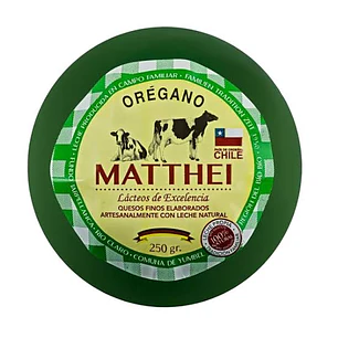 Queso Especiado Orégano Matthei 250 g