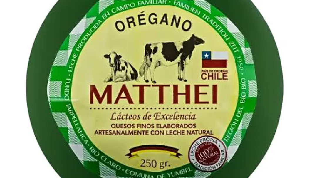 Queso Especiado Orégano Matthei 250 g 1