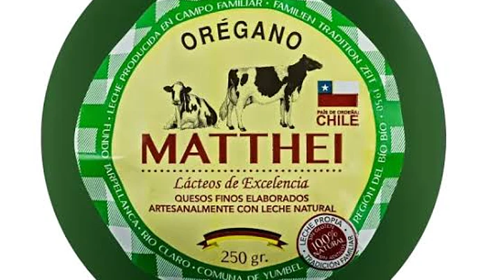 Queso Especiado Orégano Matthei 250 g 1