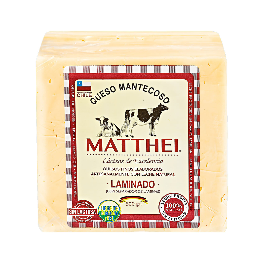 Queso mantecoso laminado 500Gr 1