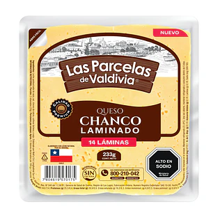 Queso Laminado Las Parcelas Valdivia 233 g