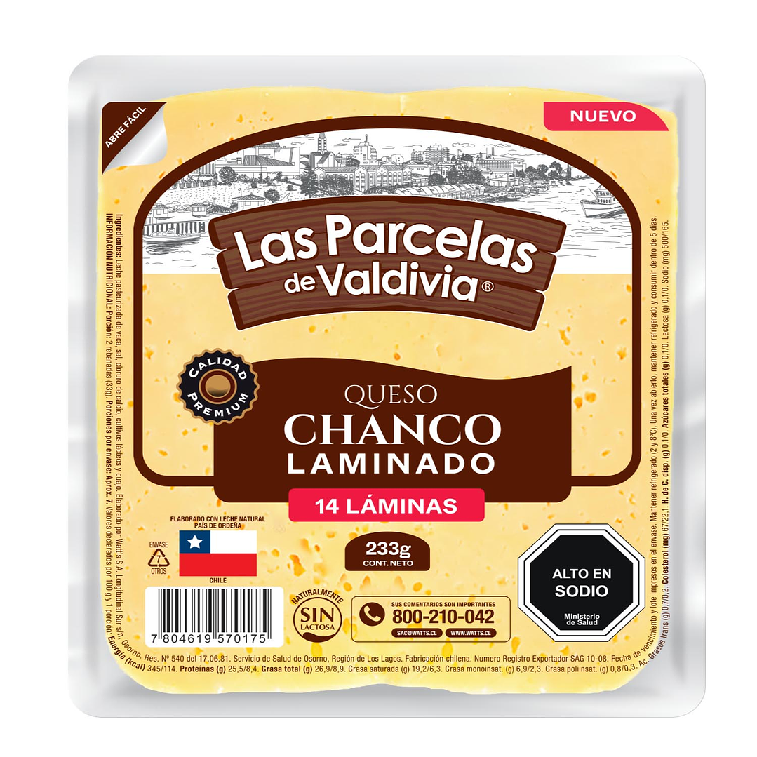 Queso las parcelas laminado 233Gr 1