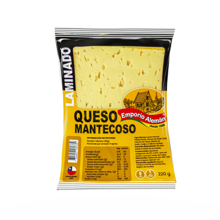 Queso mantecoso laminado 220Gr 1