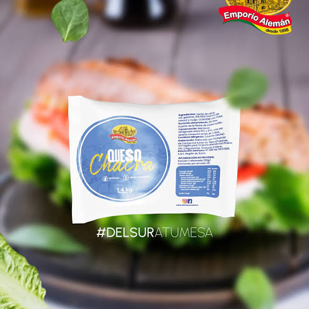 Queso chacra emporio aleman 1,4kg 1