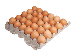 Bandeja de huevos extra color 30un