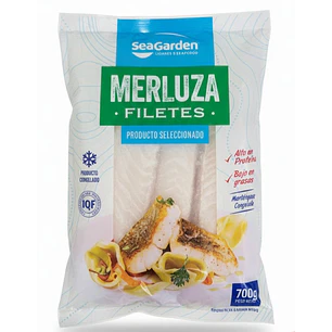 Merluza filetes 100-250 700Gr