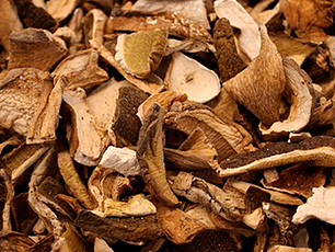 Callampas deshidratadas