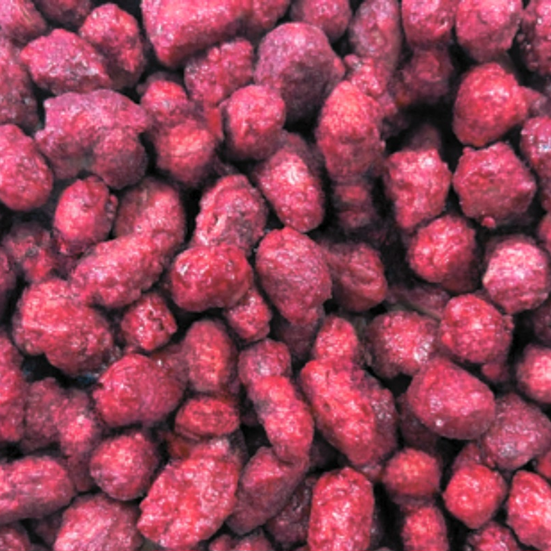 Maní confitado frambuesa granel 1