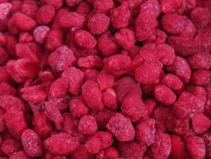 Maní confitado frutilla granel