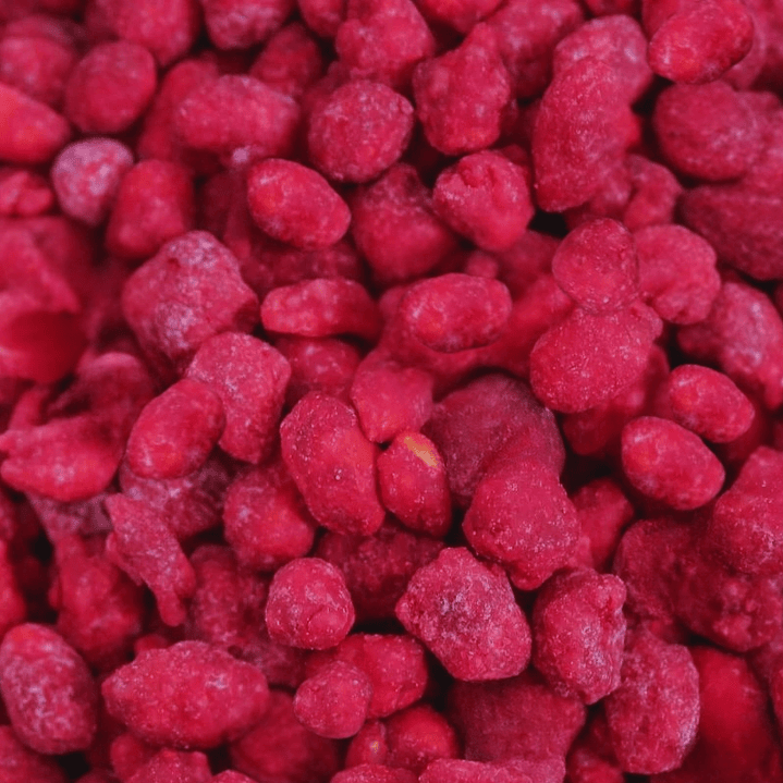 Maní confitado frutilla granel 1