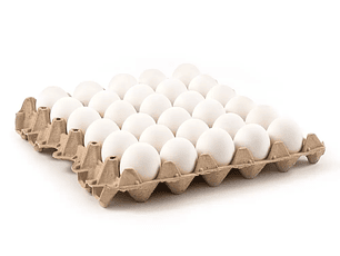 Bandeja de huevos extra blanco 30un