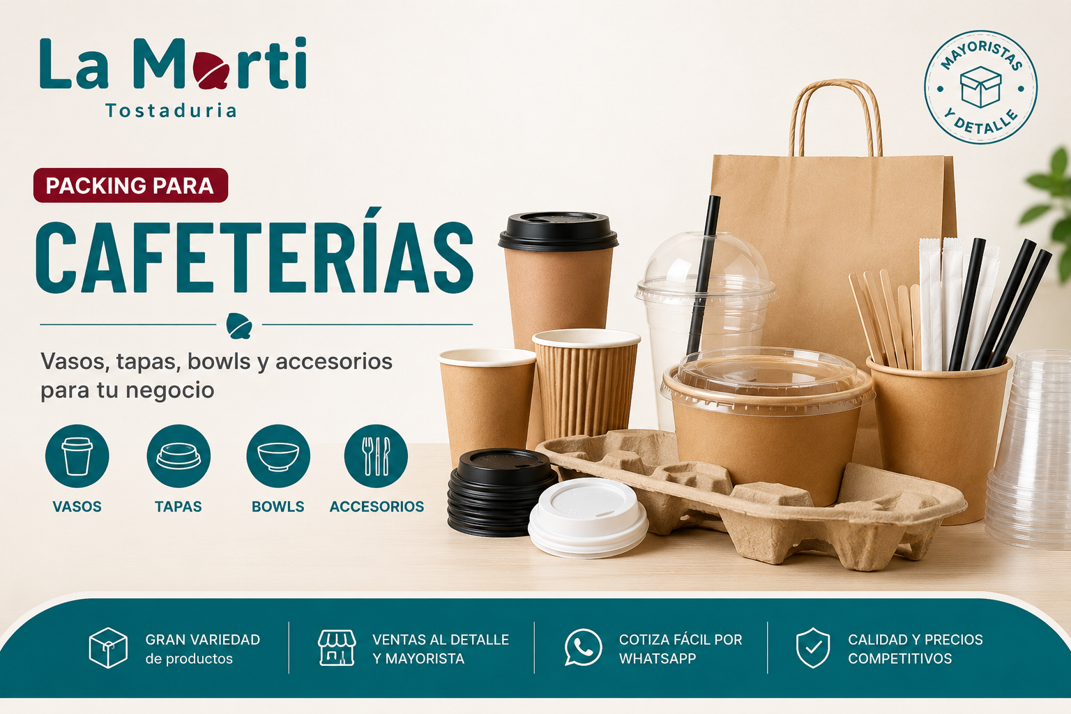 Packing para Cafeterías