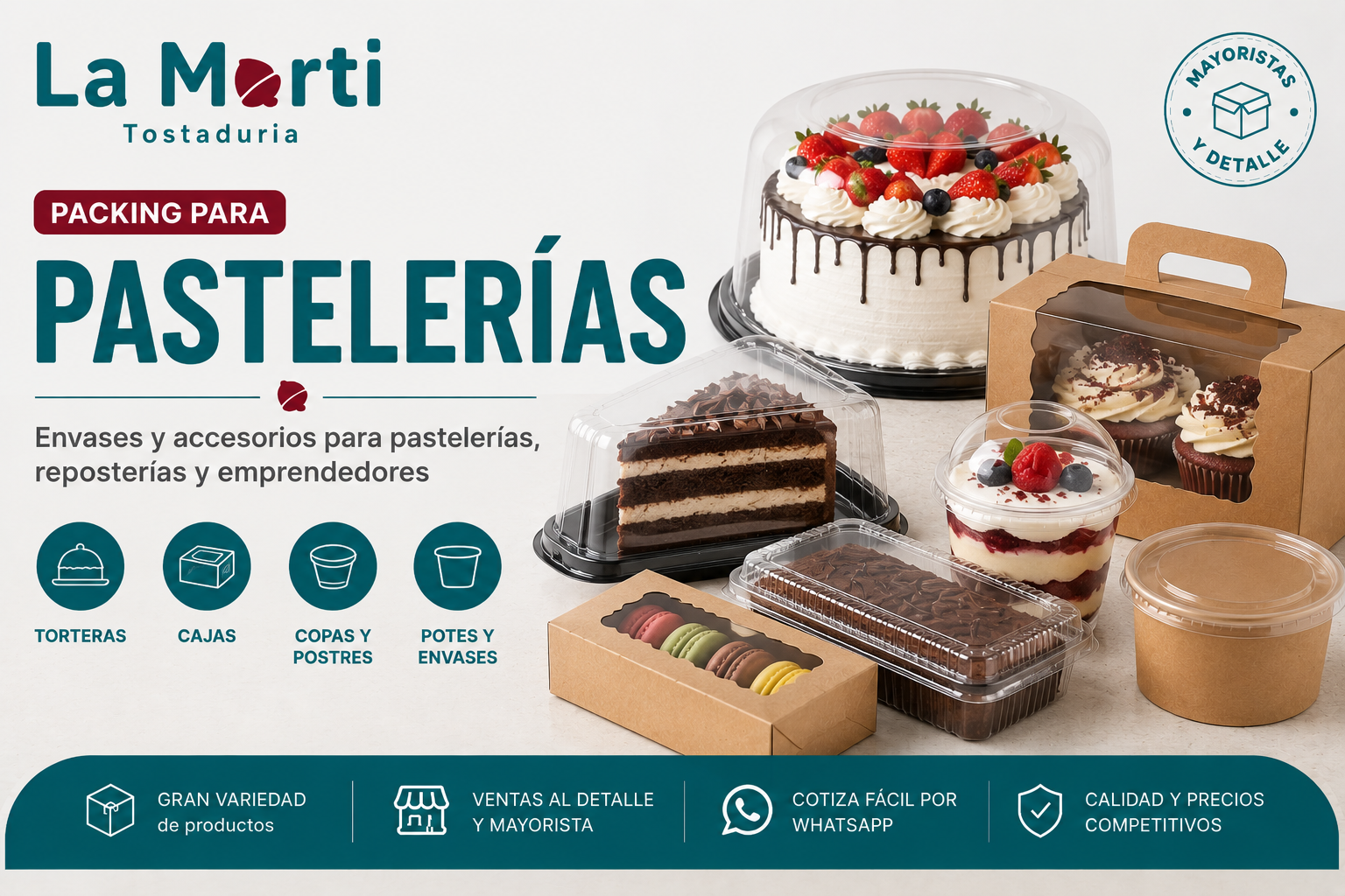 Packing para Pastelerías