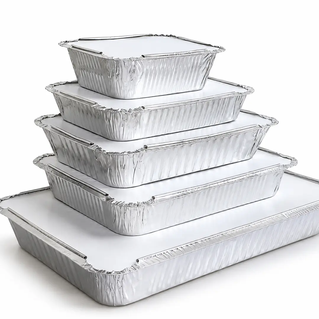 Contenedores de Aluminio con Tapa de Cartón 1