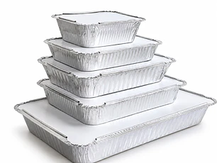 Contenedores de Aluminio con Tapa de Cartón