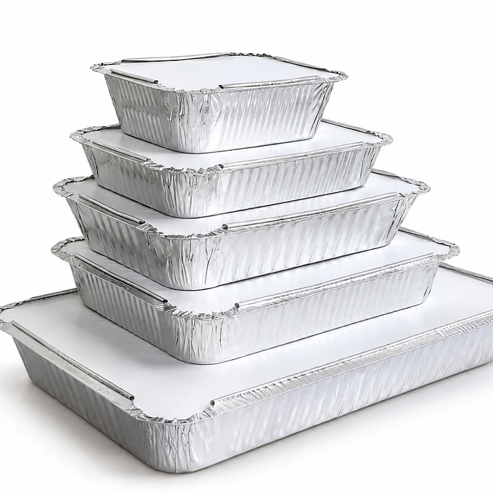Contenedores de Aluminio con Tapa de Cartón 1