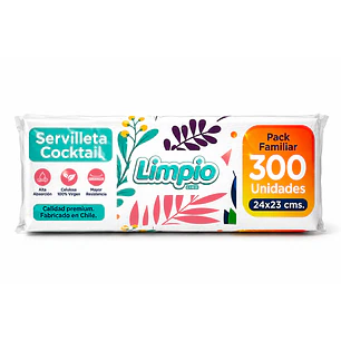 Servilletas Cocktail Limpio