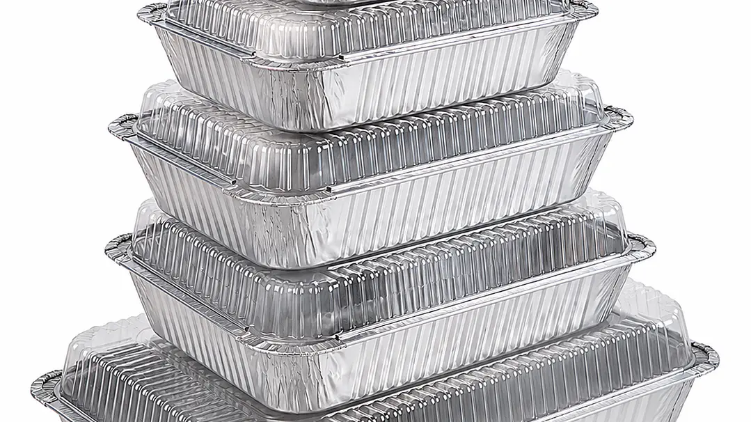 Contenedor de Aluminio con Tapa Domo 1