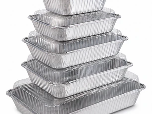 Contenedor de Aluminio con Tapa Domo
